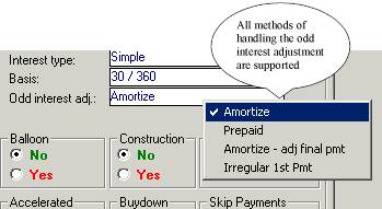 Odd Interest Adjustment