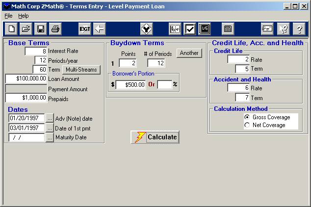 ZMath� Terms Entry